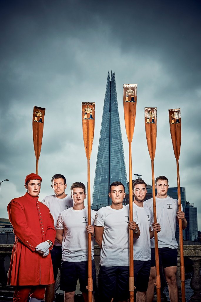 The official pre-race picture. Wearing his ‘Coat and Badge’, Louis Pettipher presents the 2016 competitors. The final results were, from left to right: Ben Folkard (1st), Perry Flynn (4th), Jake Berry (3rd), George McCarthy (5th), Alfie Anderson (2nd).