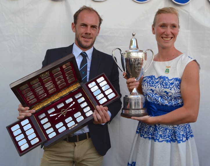 Double Sculls. Obreno, winner of the Diamonds, and Scheenaard, winner of the Princess Royal.