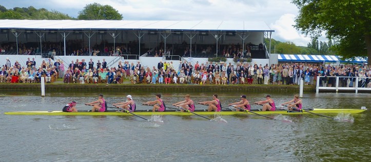 The Princess Elizabeth Challenge Cup (Junior Men’s Eights): St Paul’s School beat Abingdon School (pictured) by 2 1/4 lengths.