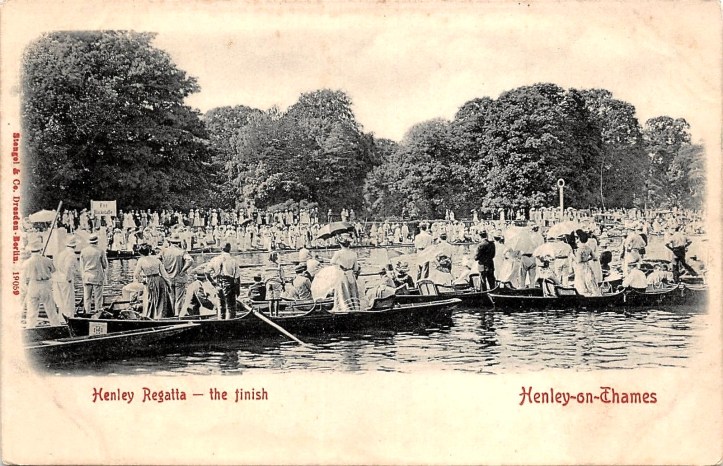 A race in the Diamond Sculls. The names on the board on the left are difficult to make out but I think that they are (Harry) Blackstaffe and possibly (Daniel) Fitte. This would make it a Vesta RC v Vesta RC race.