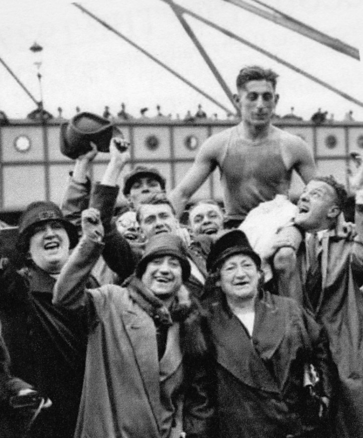 Flashback to 1927: Lou Barry and some of his supporters.