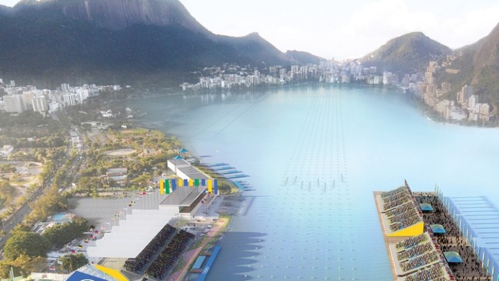 The Lagoa Stadium at the Rodrigo de Freitas Lagoon in Rio. Photo: FISA.