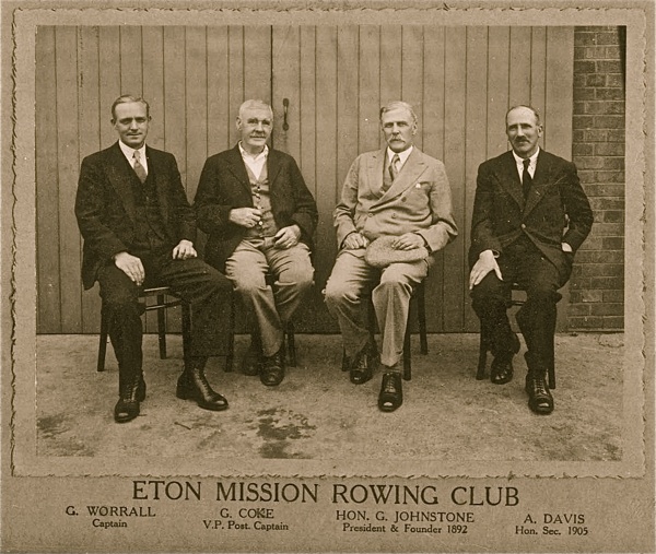 Sitting outside in 1924.