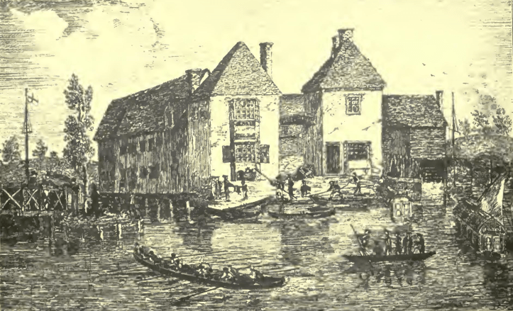 Brasenose Eight of 1817 by G.M. Musgrave of Brasenose College, near Hall’s Boathouse.