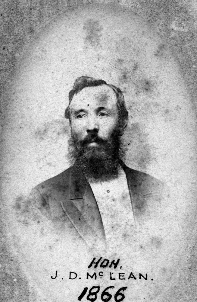 John McLean in 1866.