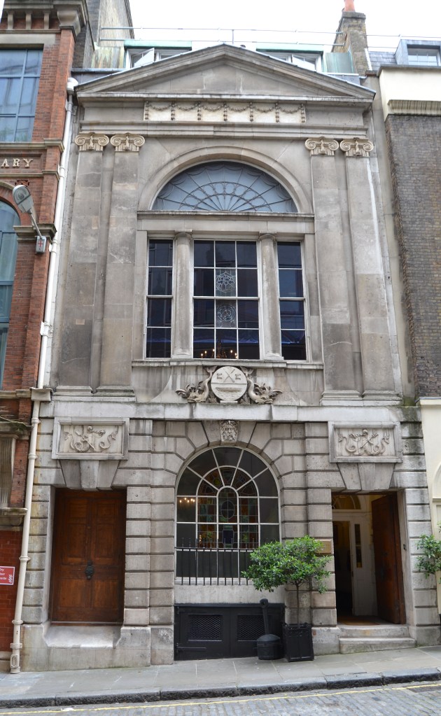 The exterior of Waterman’s Hall, St Mary-at-Hill, London EC3.