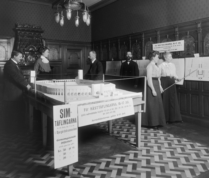 The 1912 Olympic Games were indeed awarded to Sweden. This is the Games ticket office in Stockholm with a model of the Stadium. Picture: stockholmskallan.se