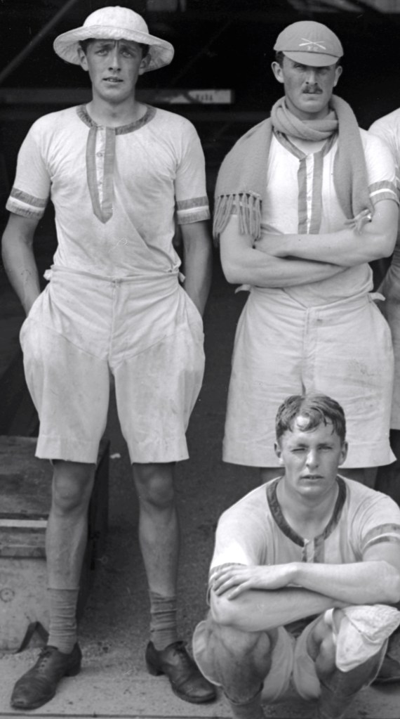 Compare with kit and pose, 1912 Olympics.