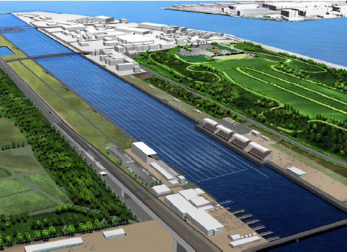 The Tokyo 2020 Olympic rowing regatta course