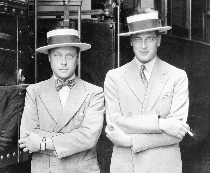 The Prince of Wales (left), the future Edward VIII, and his younger brother, Prince George (right) were part of the glamorous set that attended social events at the Guards Club. George was even more ‘colourful’ https://en.wikipedia.org/wiki/Prince_George,_Duke_of_Kent#Personal_life than his better-remembered sibling.