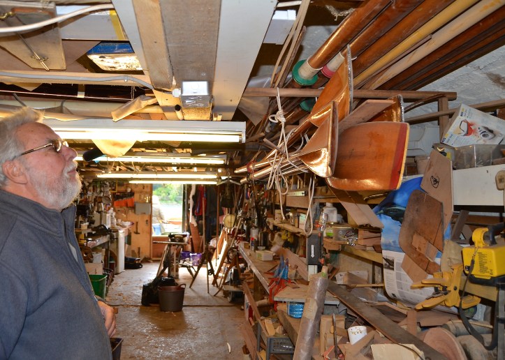 Like most ‘mancaves’, Bill’s workshop has lots of things that he has kept in the certainty that they will be needed one day.
