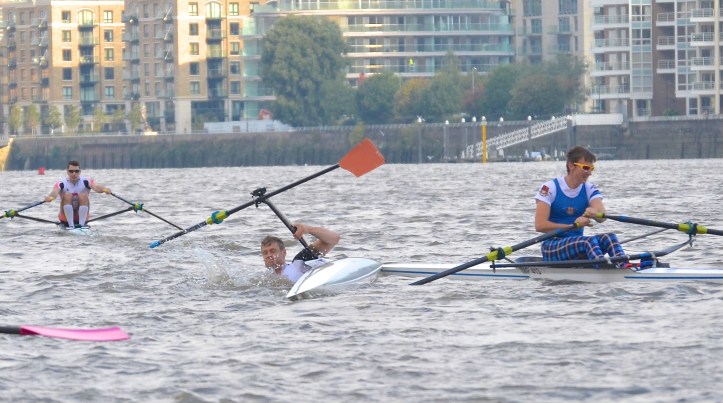 Past the Mile Post, Richards (a medical student who had forgone training in favour of studying for his finals) was fading and Middleton was attempting to take his second place. To spite the umpire’s best efforts, their blades clipped and it was Middleton that chance had decided would come off worst.
