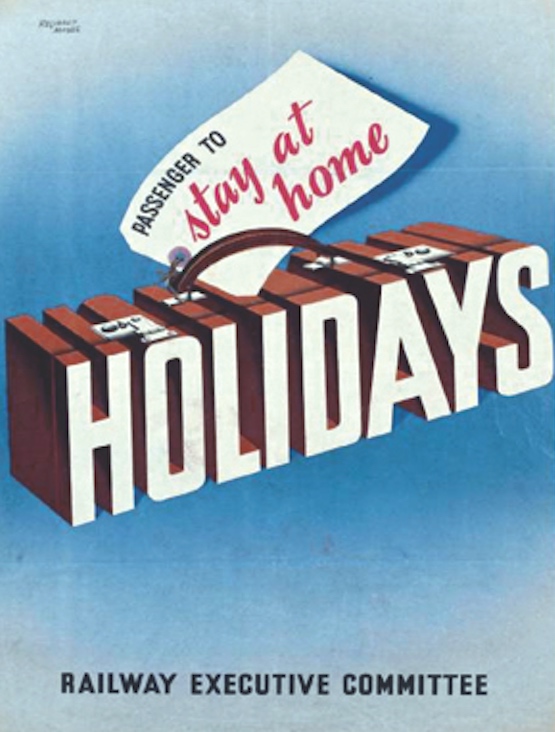 A government campaign encouraged the civilian population to ‘holiday at home’ during the war.