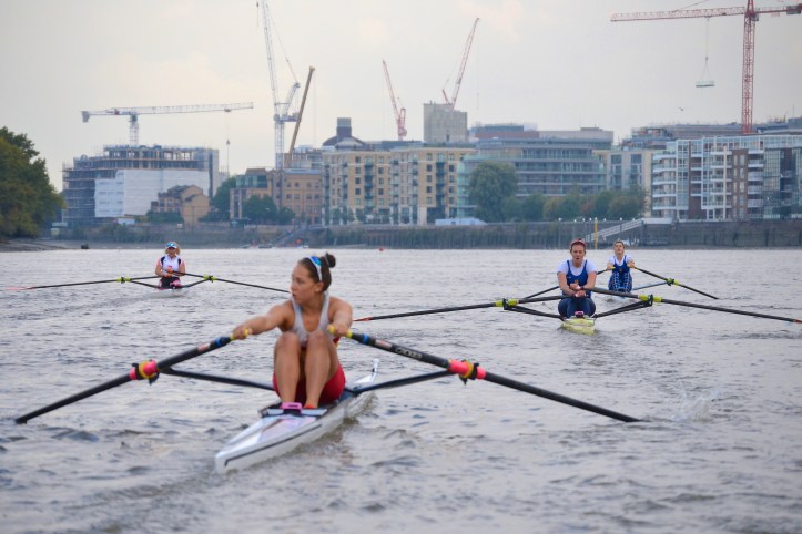 Francis had some steering issues and moved out of the stream, allowing Leyden to move up on her. As Francis’s high rate inevitably dropped, an unflustered Leyden drew level after the Mile Post. Times to the Mile Post: Francis 5.01, Leyden 5.05, Whittaker 5.10, Carlton 5.13.