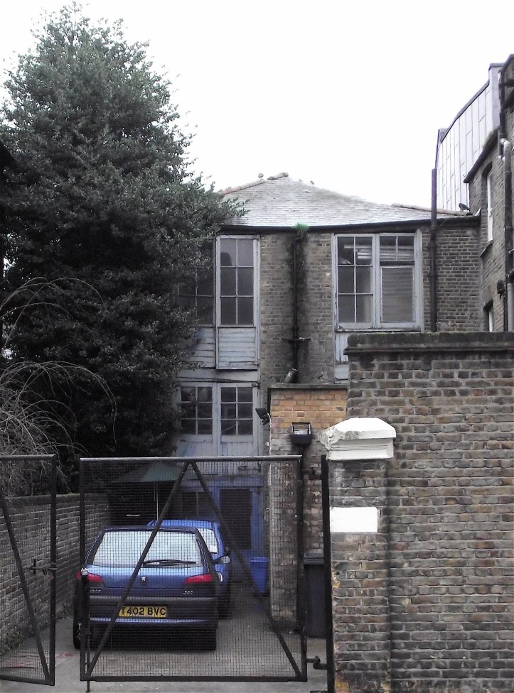 The decaying Rutland Boathouse, Hammersmith, today.