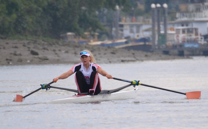 Jess Leyden after Hammersmith Bridge.