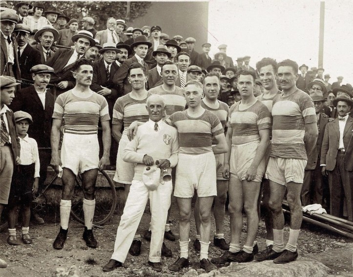 Ernest Barberolle (1861-1948), a French cox who won a silver medal in the coxed pairs in the Olympic games in Antwerp in 1920.