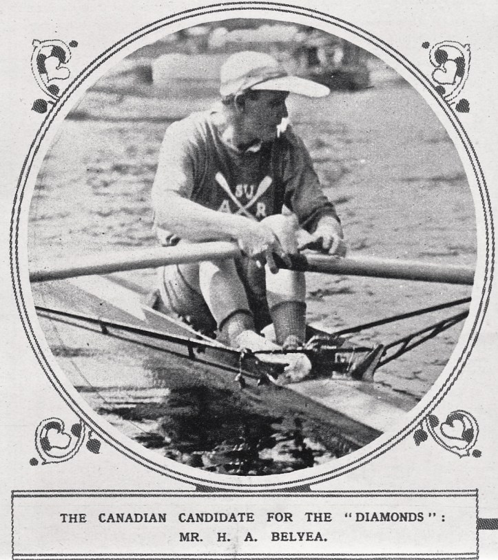 Pic 10. Hilton A. Belyea. A contemporary newspaper suggested that he use the large peak on his cap as a sail.