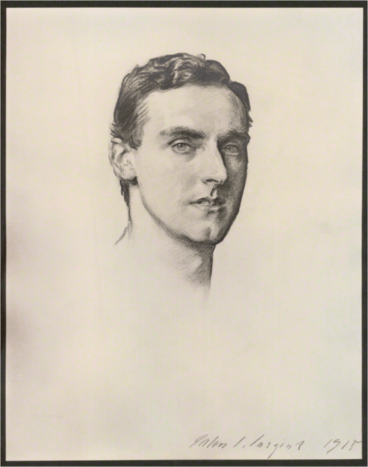 A portrait of Kelly, made a year before his death.