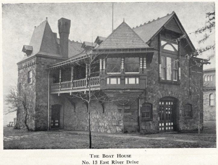 The historic Undine Barge Club boathouse.