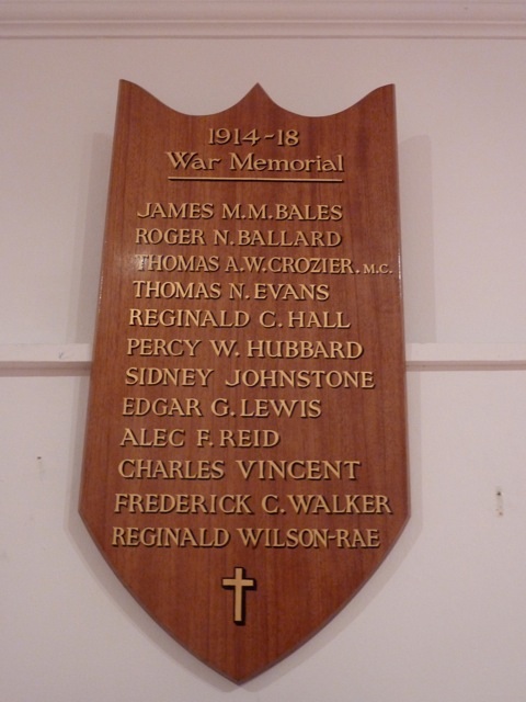 The Vesta Rowing Club war memorial as featured in a previous HTBS article Vesta RC At War 1914-1918.