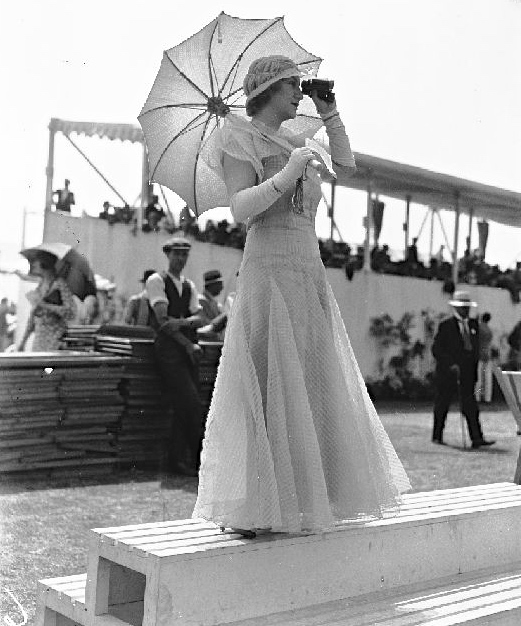 Woman’s historical role at Henley Royal Regatta – looking decorative.