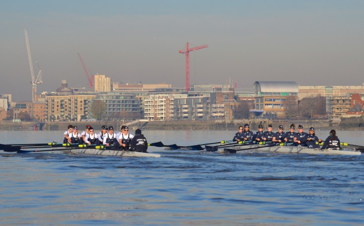 “Helen” (right) took the lead passing the football ground.