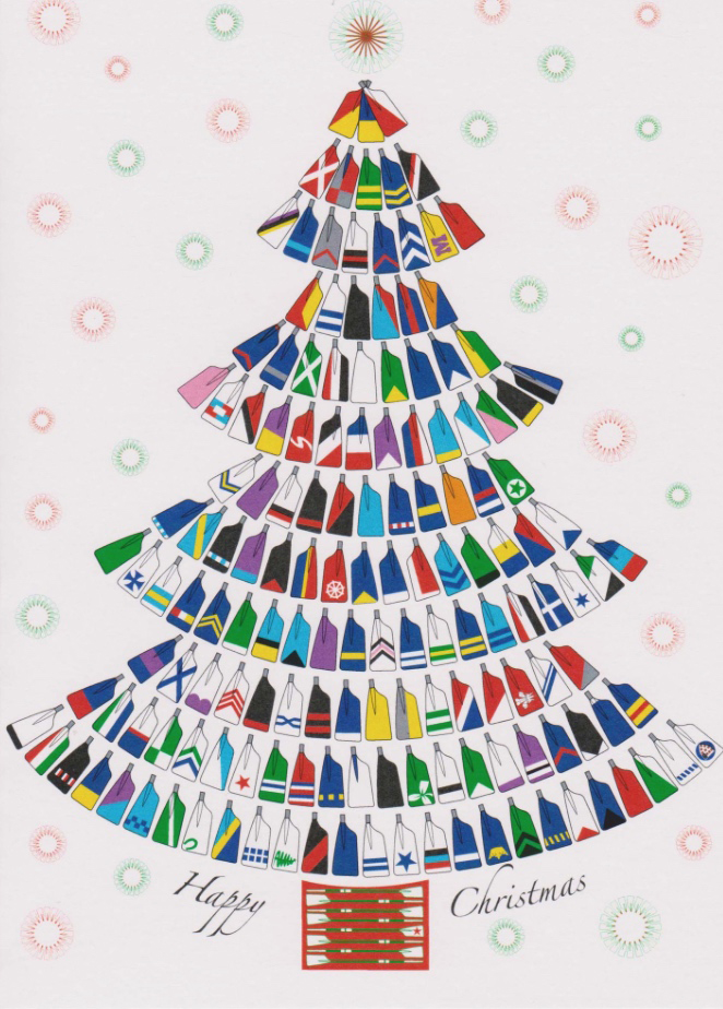 Another of ‘Rock the Boat’s’ Christmas cards. A donation is made from the sale of every card to support the work of UK Adaptive Rowing (Royal Albert Dock Trust: Registered Charity 1010519).