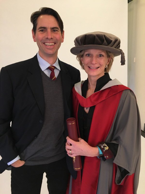 Annamarie Phelps with her husband Richard Phelps. Photo: Twitter.