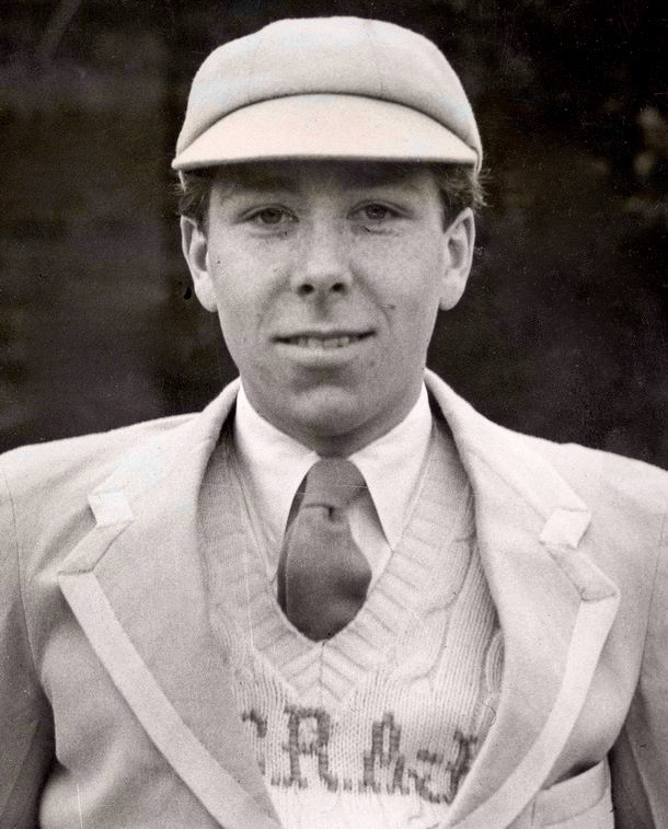 ‘Tony’ Armstrong-Jones in his Cambridge Blue cap and blazer with (I suspect) a Leander tie.