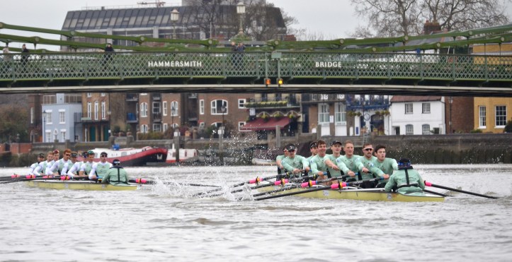 “One T” leads under Hammersmith Bridge.