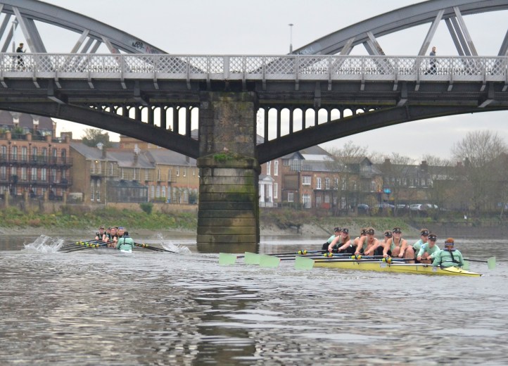 Through Barnes Bridge.
