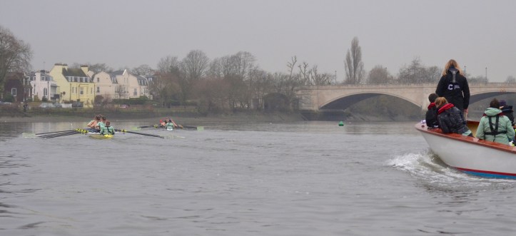 Approaching the finish.