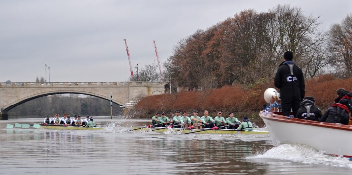 A few strokes from the finish. The race will have given coach Steve Trapmore a lot to think about – perhaps more than he would have wished.