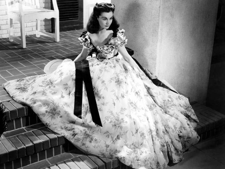 Vivien Leigh as Scarlett O'Hara in "Gone with the Wind", the film that gave her an Oscar.