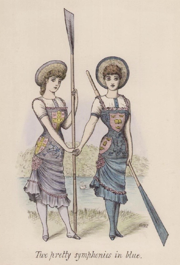 An image from 1890, a very different time when the only ‘selection procedures’ that women were concerned with involved choosing a